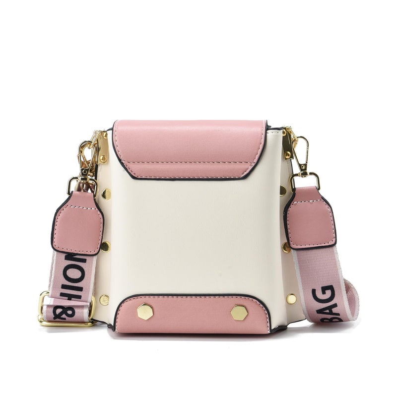 Xiaoyu Small Crossbody Bags for Women Fashion Cell Phone Purse Shoulder Handbags with Wide Strap (Pink) - Image 5