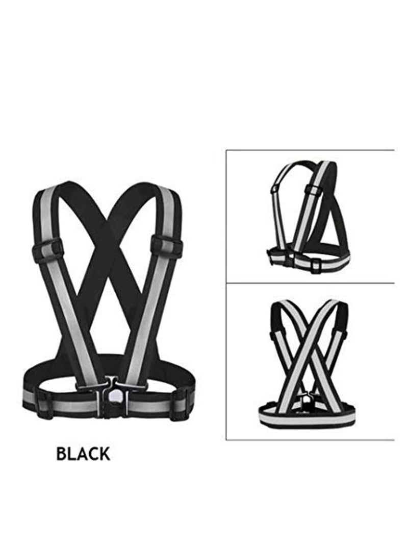 Cool Baby Style Reflective Vest Running Gear Adjustable Safety Vest Outdoor Reflective Belt High Visibility for Night Running Jogging Walking Cycling Motorcycle  - Image 2