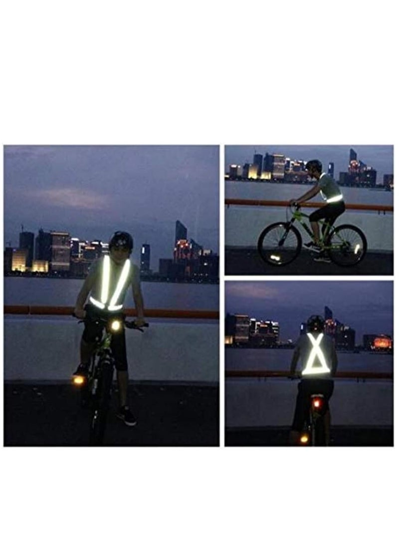 Cool Baby Style Reflective Vest Running Gear Adjustable Safety Vest Outdoor Reflective Belt High Visibility for Night Running Jogging Walking Cycling Motorcycle  - Image 5