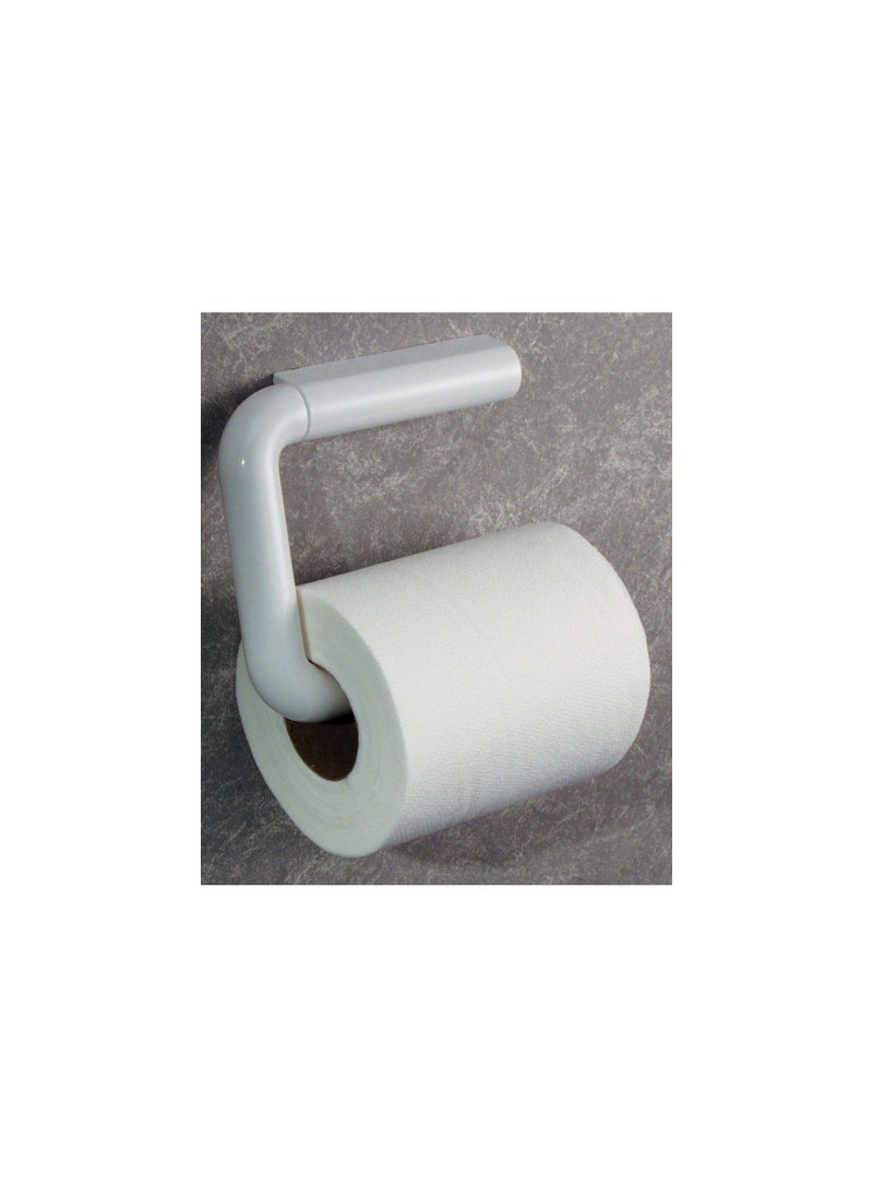 InterDesign iDesign Plastic Wall Mount Paper Holder, Dispenser for Master, Guest, Kid's Bathroom, 6.95" x 7.4" x 1.45", Toilet Tissue Bar  - Image 2
