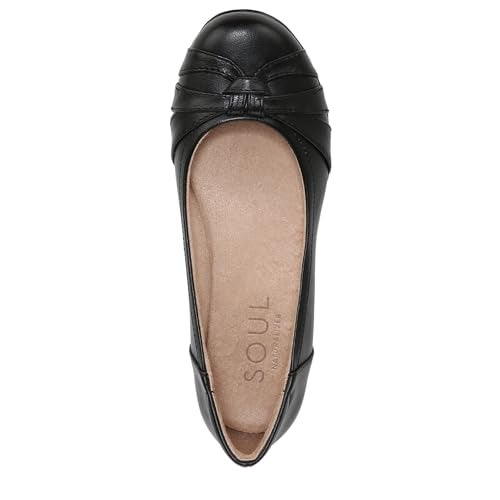 Naturalizer Soul Women's Gift Ballet Flat Black 7 W - Image 5