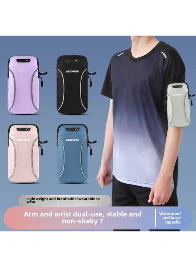 Generic Running Mobile Phone Bag Sports Arm Bag Men's Special Bag Fitness Arm Cover Artifact For Men's Outdoor Morning Running Equipment For Men-Color:Classic Black - Image 2