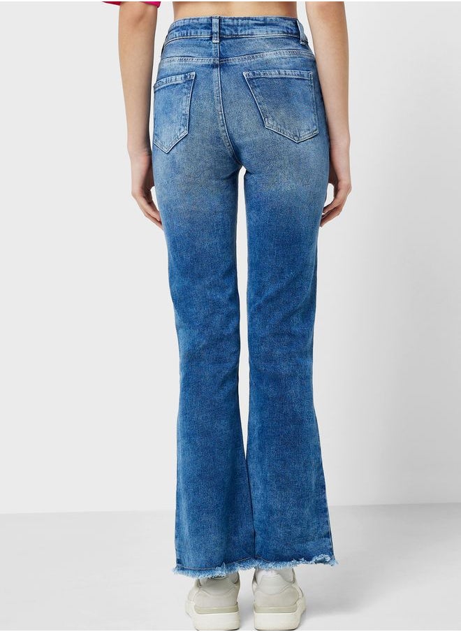 Ginger - High Waist Distrssed Jeans - Image 1