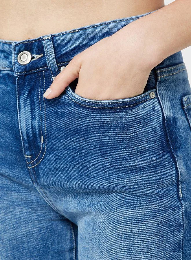 Ginger  High Waist Distrssed Jeans for Women | Best Price UAE