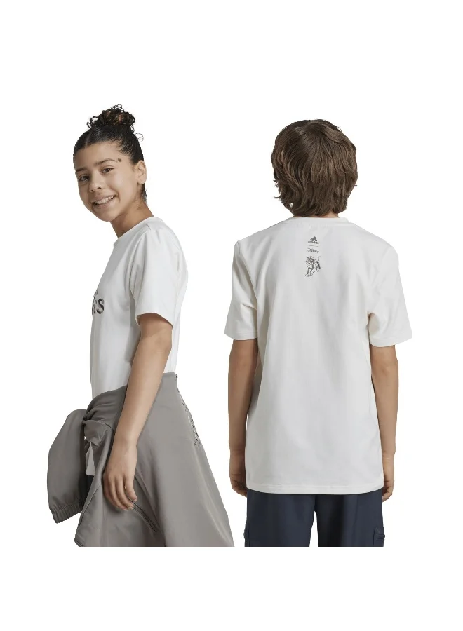 Adidas adidas J Dy Lk T Beige Training T-Shirts 7-8Y