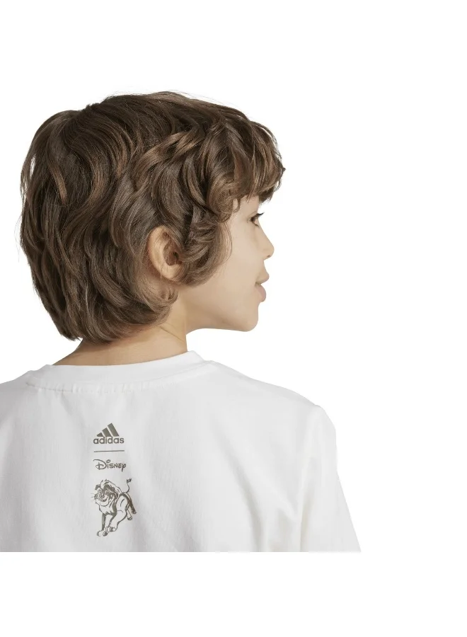 Adidas adidas J Dy Lk T Beige Training T-Shirts 7-8Y