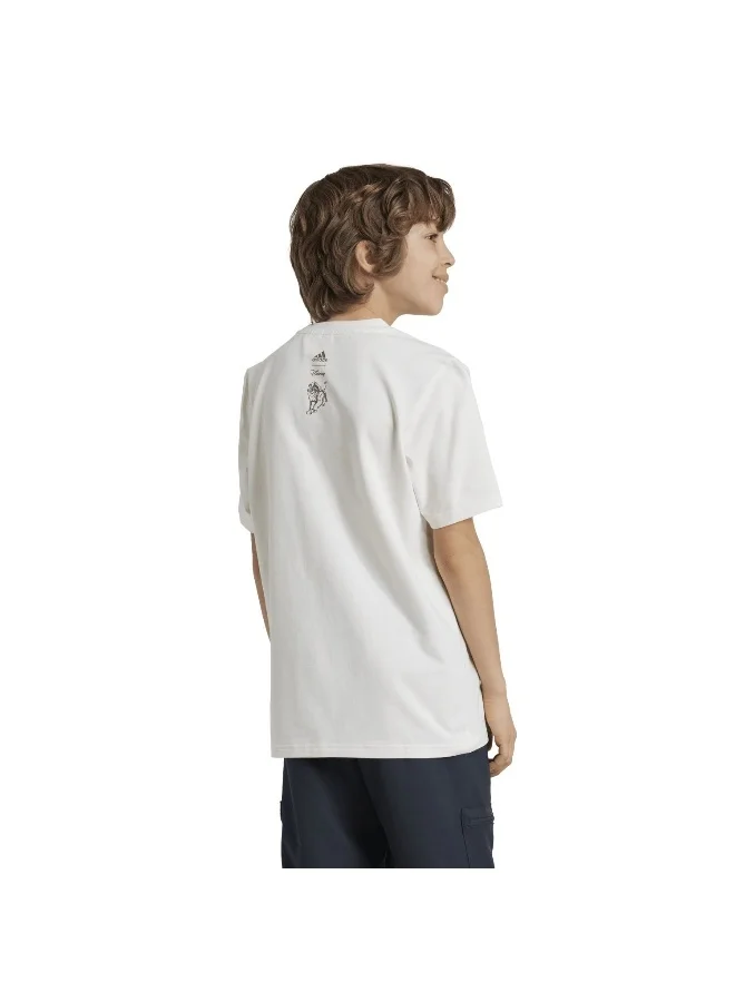 Adidas adidas J Dy Lk T Beige Training T-Shirts 7-8Y