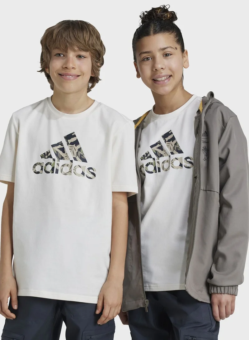 adidas تيشيرت تدريب أديداس جي دي إل كيه تي بيج للأولاد من - سنوات