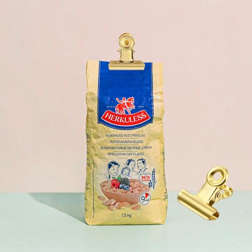 YUCHIYA Bulldog Gold Clips with Hole - Strong Spring Metal Binder Clips, Small, 31 mm - Image 4