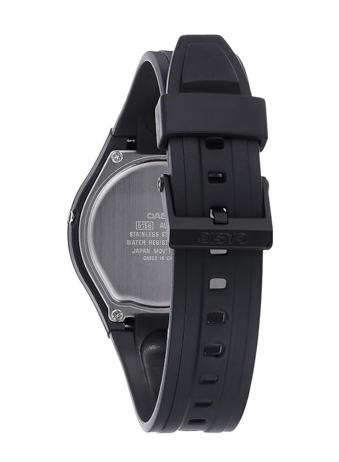 كاسيو ساعة كاجوال من كاسيو بعرض تناظري-رقمي للأولاد AW-90H-9EV، حزام أسود - Image 2