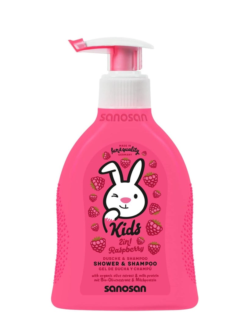 sanosan - Kids Shmpoo And Shower Raspcerry 200 ml - Image 1