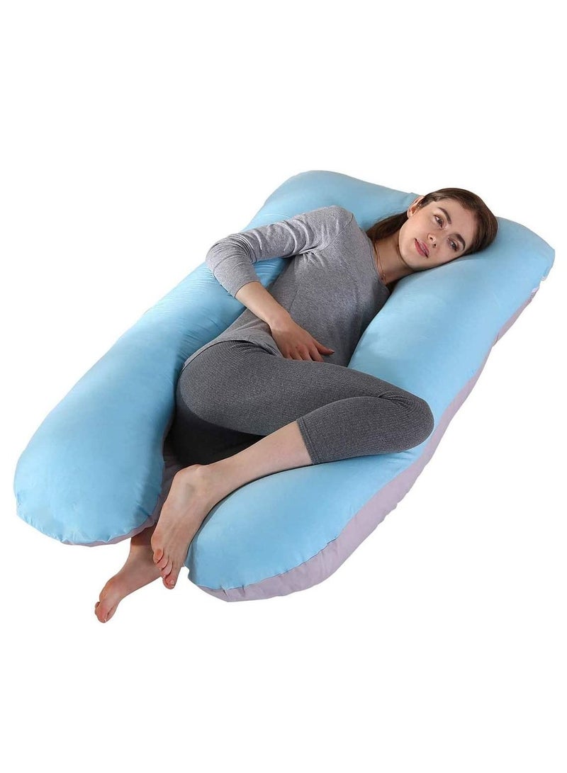 Cover U Shape Full Body Pillow Maternity Support Cushion for Pregnant Women Pregnancy Comfort Shaped with Removable Washable - Image 1