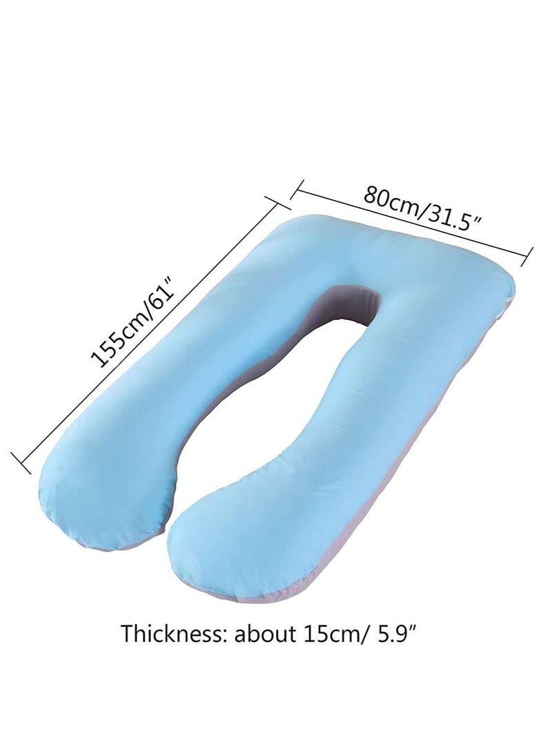 Cover U Shape Full Body Pillow Maternity Support Cushion for Pregnant Women Pregnancy Comfort Shaped with Removable Washable - Image 3