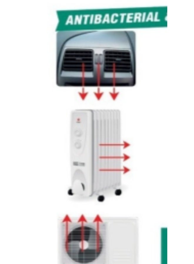 Asmaco AC Foam Cleaner Spray-Air Conditioner Cleaner-Home & Car AC Cleaner-Anti Bacterial,Anti Fungual-500ml-Kills fungus and bacteria,removes bad smell-Powerful and Multi-Purpose Air Conditioner Coil, Vent & Filter Cleaner for Car, Home & HVAC Systems - Image 3