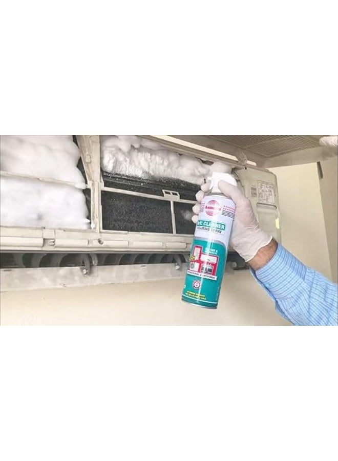 Asmaco AC Foam Cleaner Spray-Air Conditioner Cleaner-Home & Car AC Cleaner-Anti Bacterial,Anti Fungual-500ml-Kills fungus and bacteria,removes bad smell-Powerful and Multi-Purpose Air Conditioner Coil, Vent & Filter Cleaner for Car, Home & HVAC Systems - Image 4