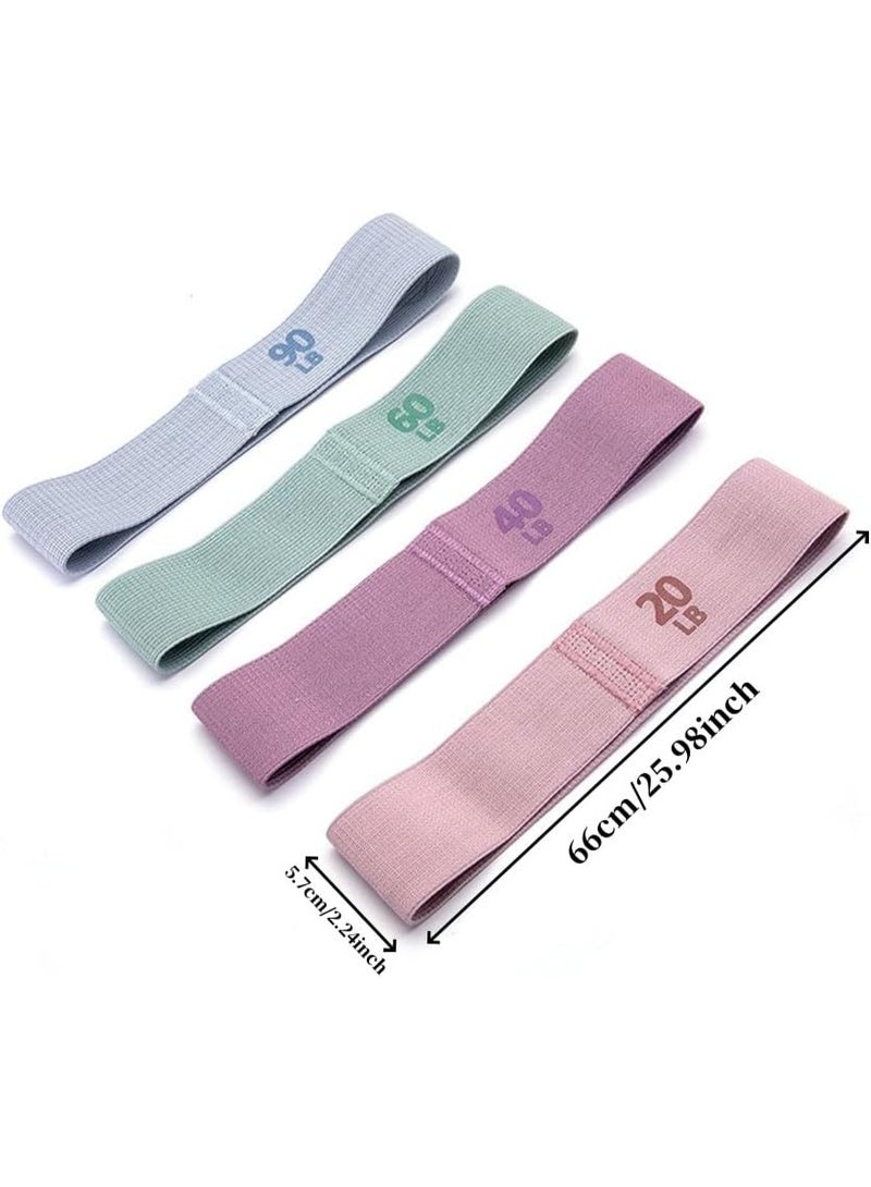 Cuken 4PCSResistance Bands for Exercise, Exercise band for Sport Workout Elastic band,Non Slip Stretching Bands - Image 2