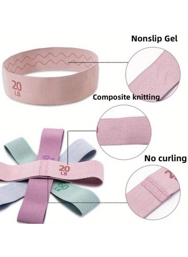 Cuken 4PCSResistance Bands for Exercise, Exercise band for Sport Workout Elastic band,Non Slip Stretching Bands - Image 3