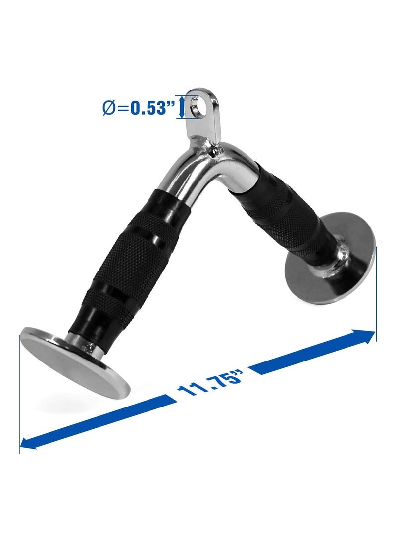 KYD - Tricep Press Down V Bar Cable Attachment With Non-slip Rubber Handle| V-Shaped Exercise Bar Stregnth Training Attachment For Home Gym Weight Lifting - Image 1