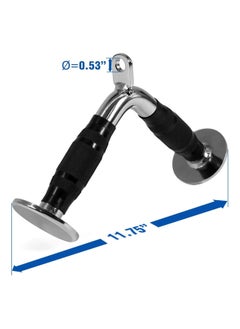 KYD Tricep Press Down V Bar Cable Attachment With Non-slip Rubber Handle| V-Shaped Exercise Bar Stregnth Training Attachment For Home Gym Weight Lifting  - Image 3