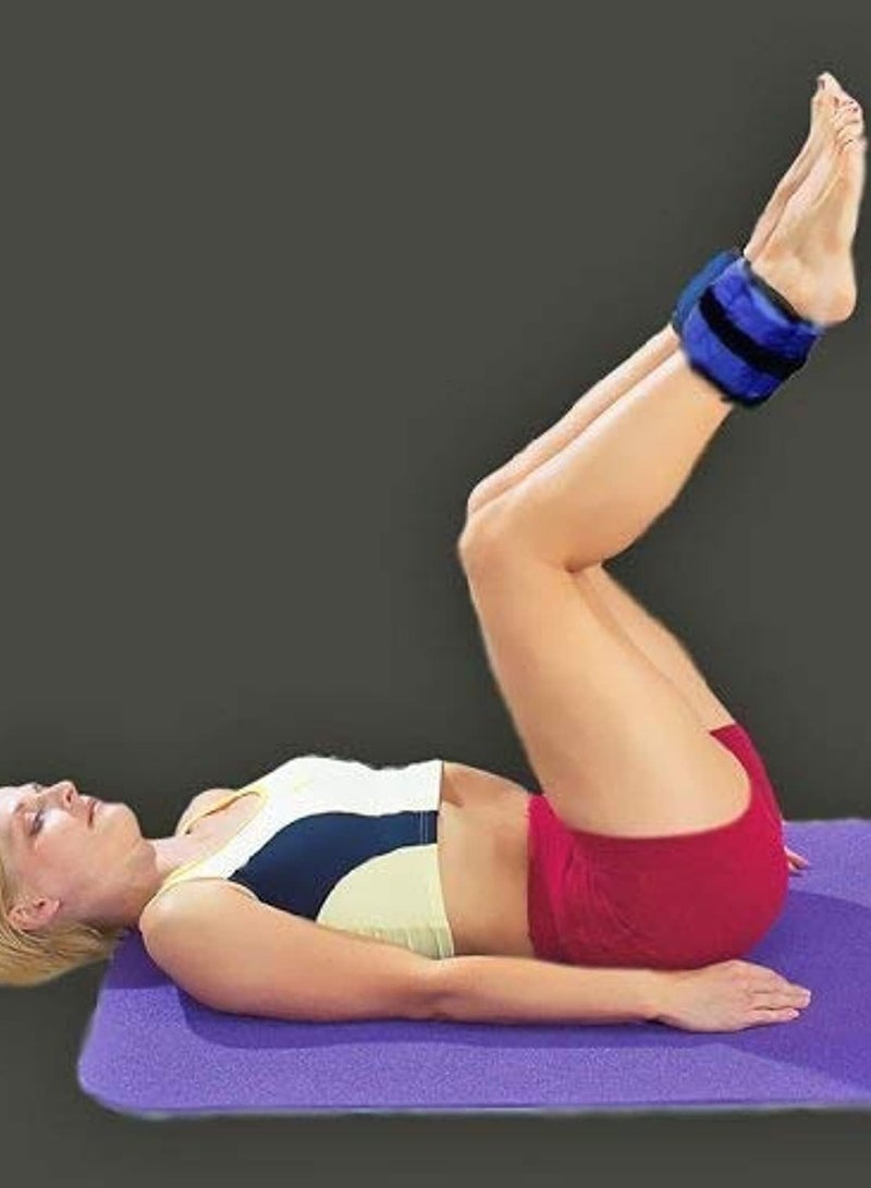 Festive Gallery Adjustable Ankle Weights for Women and Men, Ankle Wrist Weight Durable Practical Hands or Feet Wear Resistant, Walking Jogging Gymnastics Aerobics Enthusiasts Muscle Training (2.5 kg x 2Nos) - Image 3