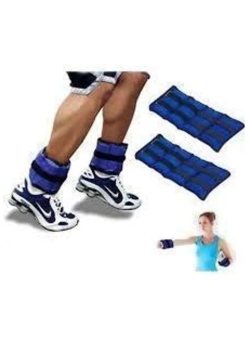 Festive Gallery Adjustable Ankle Weights for Women and Men, Ankle Wrist Weight Durable Practical Hands or Feet Wear Resistant, Walking Jogging Gymnastics Aerobics Enthusiasts Muscle Training (2.5 kg x 2Nos) - Image 4
