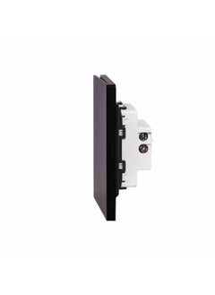 Donmarco Ultra Thin Plastic Door Bell Switch – Ultra Thin Premium Plastic Material, Modern & Durable, Fire-Resistant Electric Switch, 15-Year Warranty, Wall Switch for Home and Office (Matt Black)  - Image 3