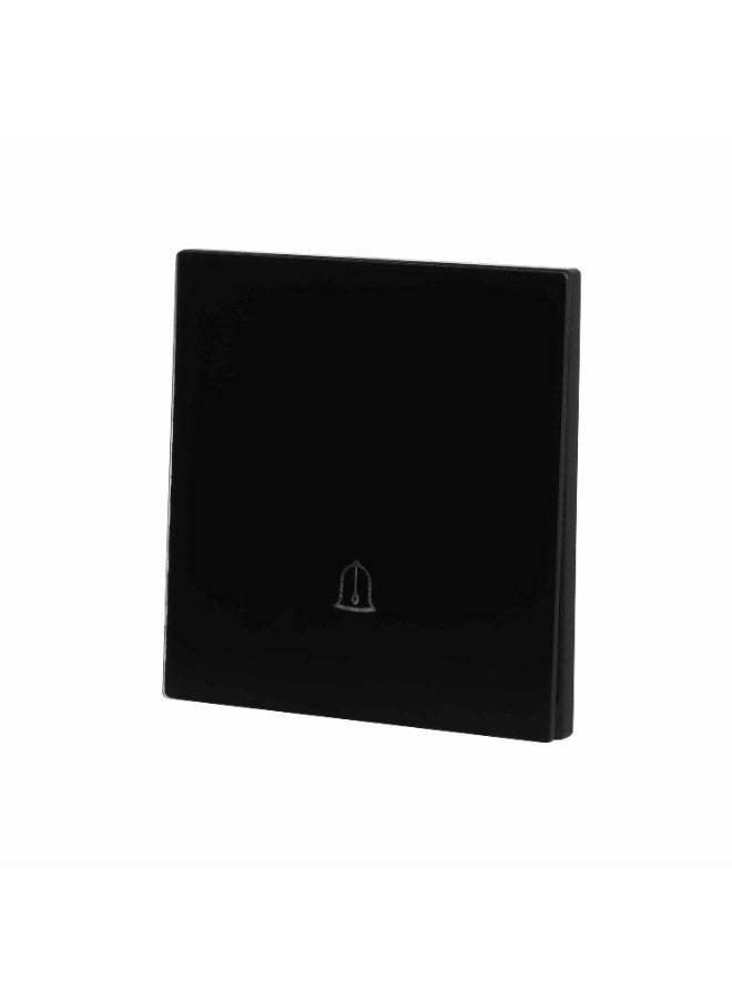 Donmarco Ultra Thin Plastic Door Bell Switch – Ultra Thin Premium Plastic Material, Modern & Durable, Fire-Resistant Electric Switch, 15-Year Warranty, Wall Switch for Home and Office (Matt Black) - Image 2