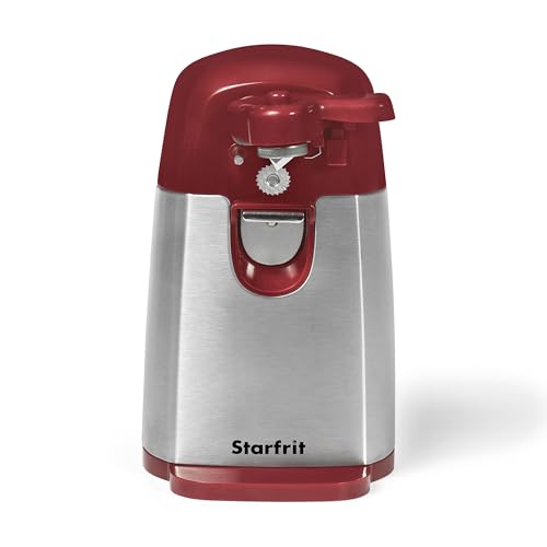 Starfrit Gourmet MightiCan Can Opener Holds and Leaves No Sharp Edges on Lid Comfort Grip Heavy Duty NonSlip Knob 3 Year Warranty - Image 1