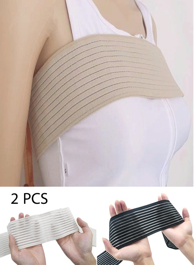 أس تس إل 2pcs حزام ثبات زراعة الصدر بعد جراحة تكبير الصدر وتصغيره بالإضافة إلى شريط الصدر لدعم الصدر وتثبيته بعد العملية - Image 1