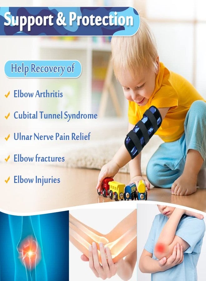 Mybow Pediatric Elbow Immobilizer Night Splint, Elbow Brace Cubital Tunnel Ulnar Nerve Entrapment, Arm Support Splint for Pain Relief, Child Restraint Stabilizer Brace (Small) - Image 3