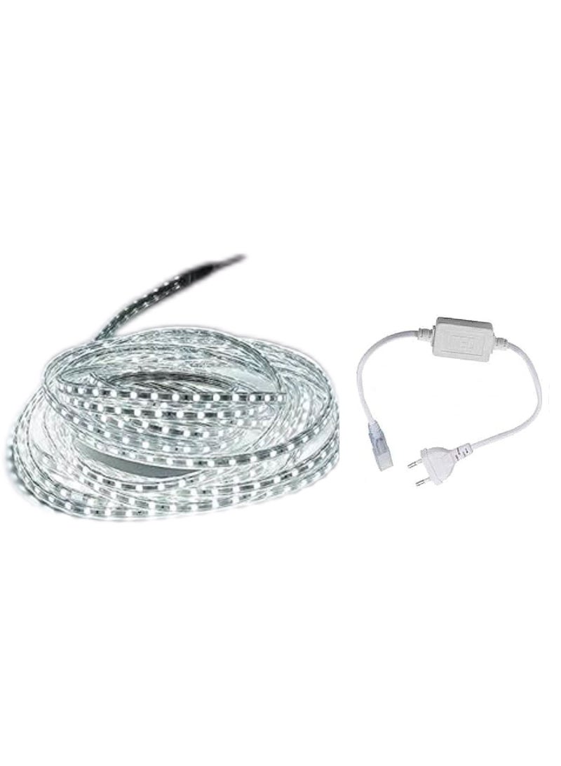 White LED lighting strip, 40 meters + 4 plug 