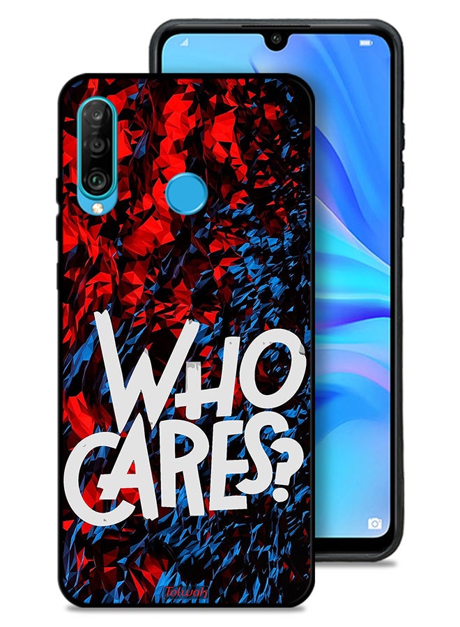 Tolwak Huawei P30 lite Protective Case Cover Who Cares - Image 1