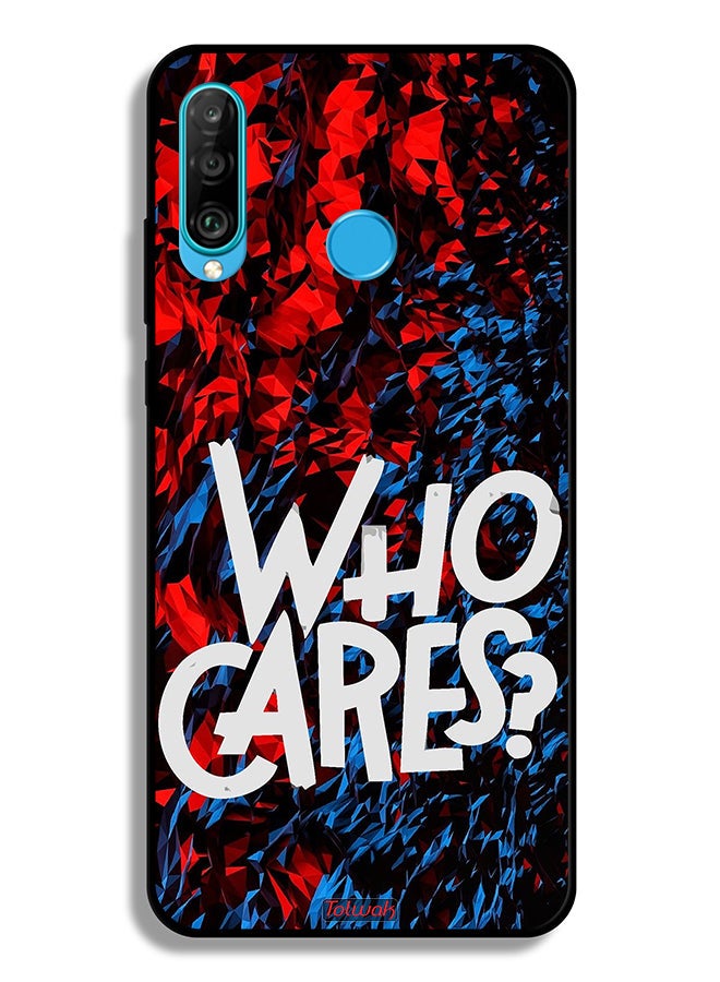 Tolwak Huawei P30 lite Protective Case Cover Who Cares - Image 2