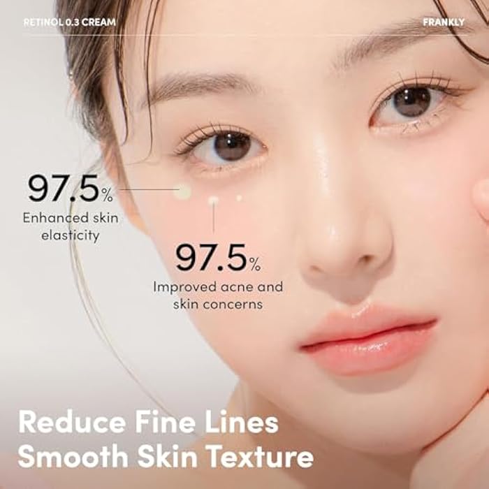 FRANKLY Retinol 0.3% Cream, 0.7 fl oz - Intensive Retinol | Night Cream | Ceramides & Natural Ginseng | Anti-aging, Wrinkles Care, Reduces Congestion and hyperpigmentation | Korean Skin Care - Image 5