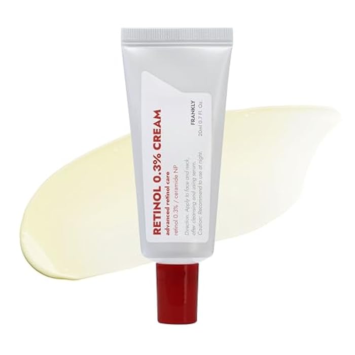 FRANKLY Retinol 0.3% Cream, 0.7 fl oz - Intensive Retinol | Night Cream | Ceramides & Natural Ginseng | Anti-aging, Wrinkles Care, Reduces Congestion and hyperpigmentation | Korean Skin Care - Image 1
