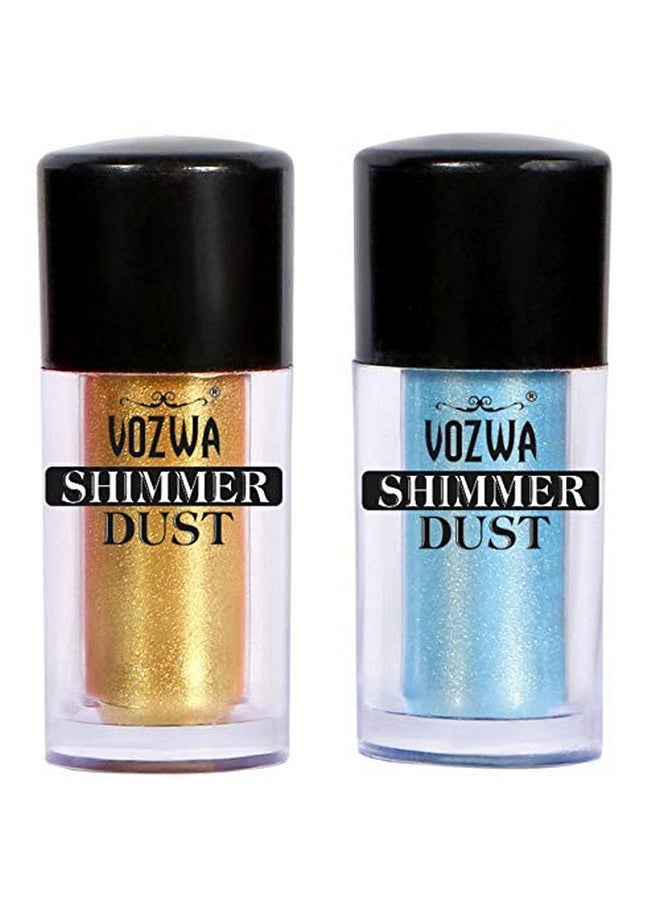 Vozwa Vozwa Eyeshadow Shimmer Dust 4 g - Golden + Blue 