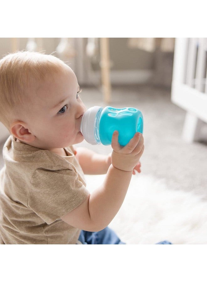 Olababy Silicone Sleeve for Avent Natural Glass Baby Bottles (4 oz, Green) - Image 2