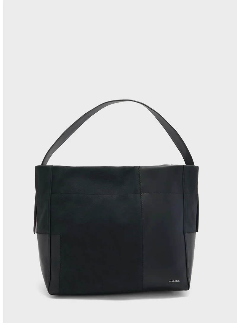 CALVIN KLEIN Texture Block Large Shopper