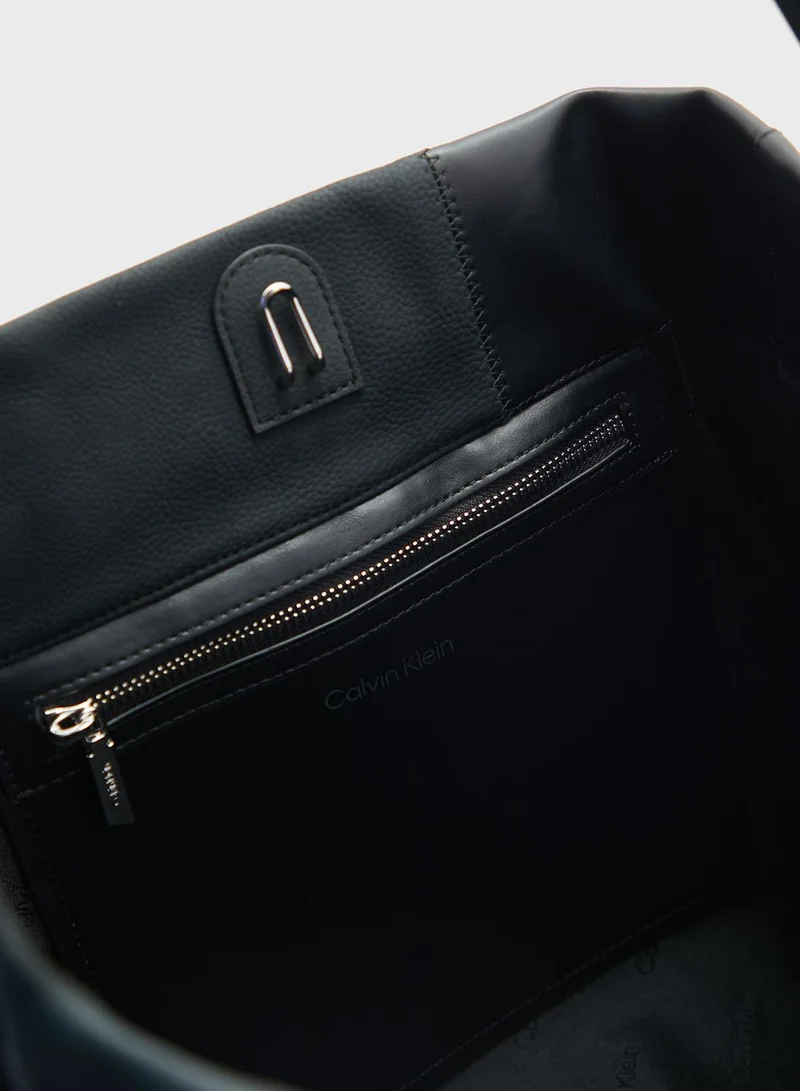 CALVIN KLEIN Texture Block Large Shopper