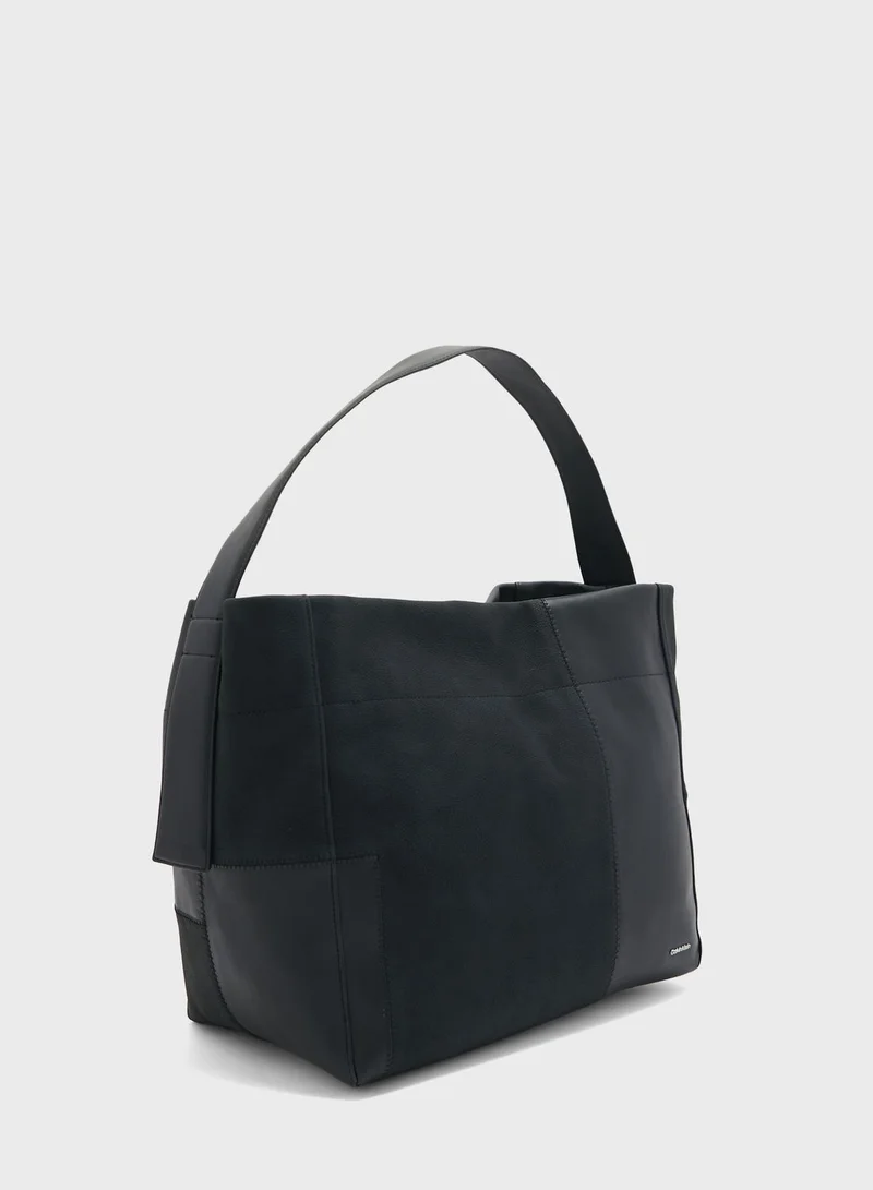CALVIN KLEIN Texture Block Large Shopper