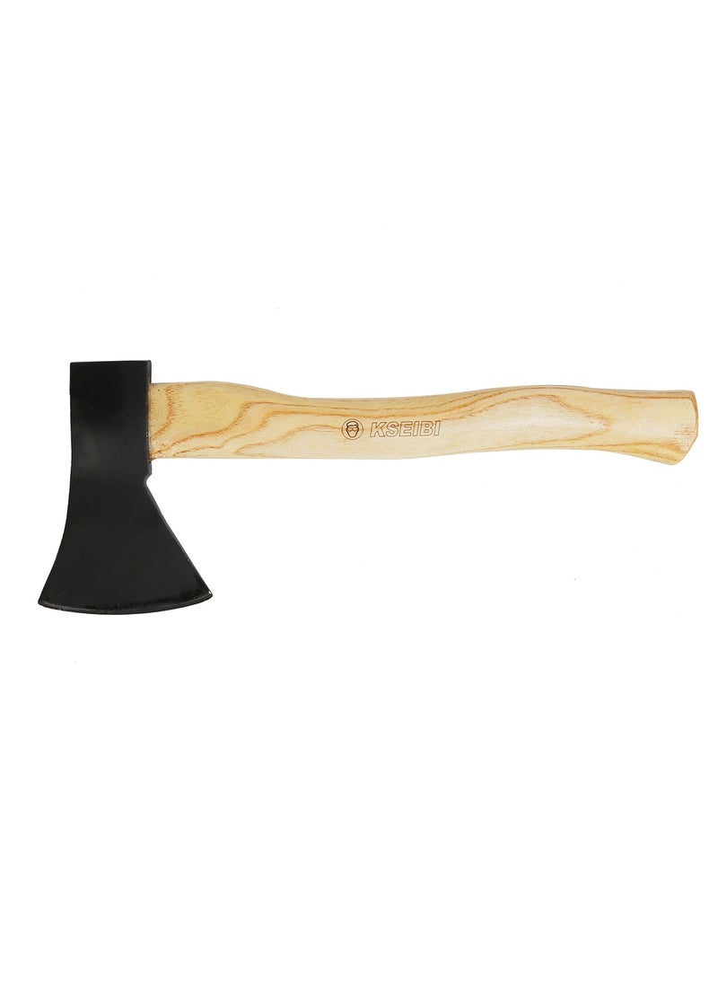 KSEIBI Axe with Wooden Handle 600g, Carbon Steel, Wood Handle, Ideal for Small Wood-Cutting Projects, Clearing Small Limbs, And Camping, Strong and Durable, Clearing Branches, Construction, Bushcraft Axe  - Image 4