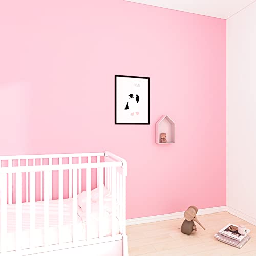 Decotalk Pink Peel and Stick Wallpaper Pink Contact Paper for Cabinets Removable Wallpaper for Bedroom Girls Shelves Decorative Wallpaper Self Adhesive Solid Color Wrapping Paper Matte 12"x120" - Image 4