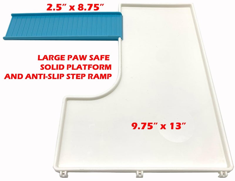Mcage Extra Large 23" Multi-Tiers Easy Setup Hamster Palace Gerbil Habitat Mouse House Mice Home Critters Cage Complete Set of Accessories Expandable Customizable Hide House Food Bowl Running Wheel - Image 3