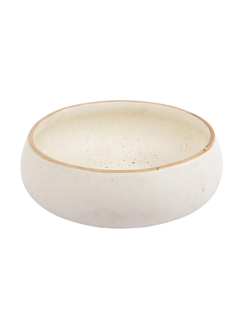 miah decor Ceramic Serving Bowl Handmade Stoneware Matte Finish Serving Bowl for Food Salad Curries Pasta Noodles Snacks Rice Chutney Breakfast 1 Piece Size WxH 7 X 3 inches - Image 3