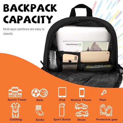 Goloni Basketball Bag,Large Sports Bag with with Separate Ball & Shoe Compartments,Gym Bag for Basketball,Soccer,Volleyball - Image 3