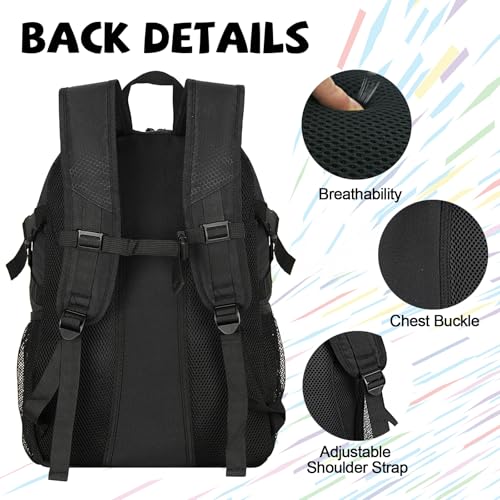 Goloni Basketball Bag,Large Sports Bag with with Separate Ball & Shoe Compartments,Gym Bag for Basketball,Soccer,Volleyball - Image 5