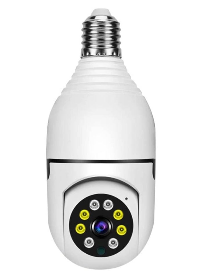 Generic - 1080P Wireless Tovnet Wifi Pan/Tilt Light Bulb Security Camera, 360 Degrees 3.0MP Cam Home Surveillance CCTV Panoramic IP Camera, with Night Vision - Image 1