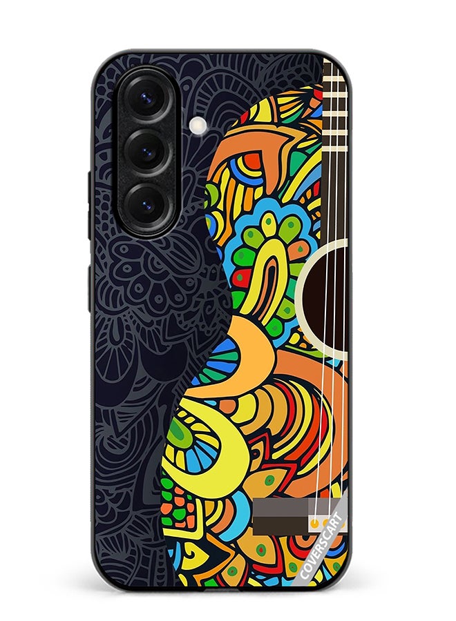Protective Case Cover For Samsung Galaxy S25 Colorful Guitar Design Multicolour