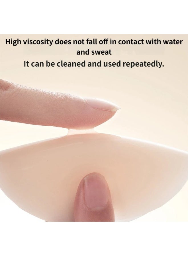 Silicone Nipple Covers Reusable Ultra Soft Self-Adhesive Breast Covers with Storage Box for Women - Image 4