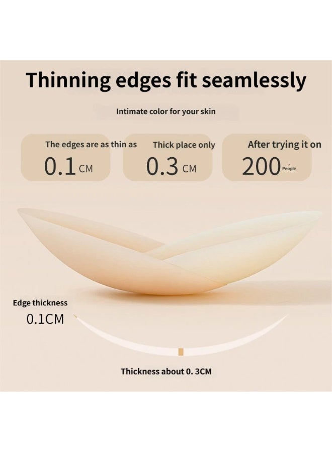 Silicone Nipple Covers Reusable Ultra Soft Self-Adhesive Breast Covers with Storage Box for Women - Image 2